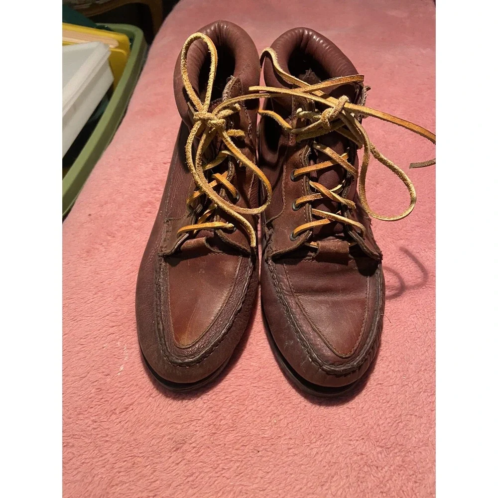 Timberland Women's 790193 Waterproof Brown Leather Boots  Size 8.5 Lace‎ up